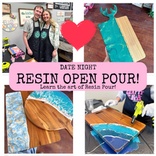 3/28/2025 - Friday (5:30pm) *DATE NIGHT* Resin OPEN POUR Workshop!