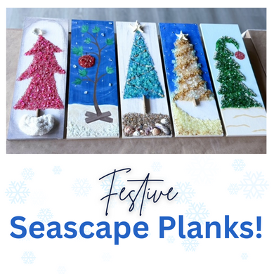 11/25/2025 - Tuesday (6:30pm) Festive Seascapes Plank Workshop!