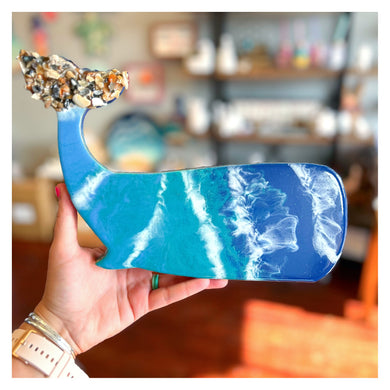 Large Resin Standing Whale (12