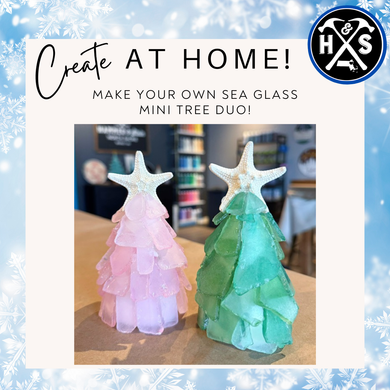 MINI Sea Glass Tree DUO - Craft at Home Kits