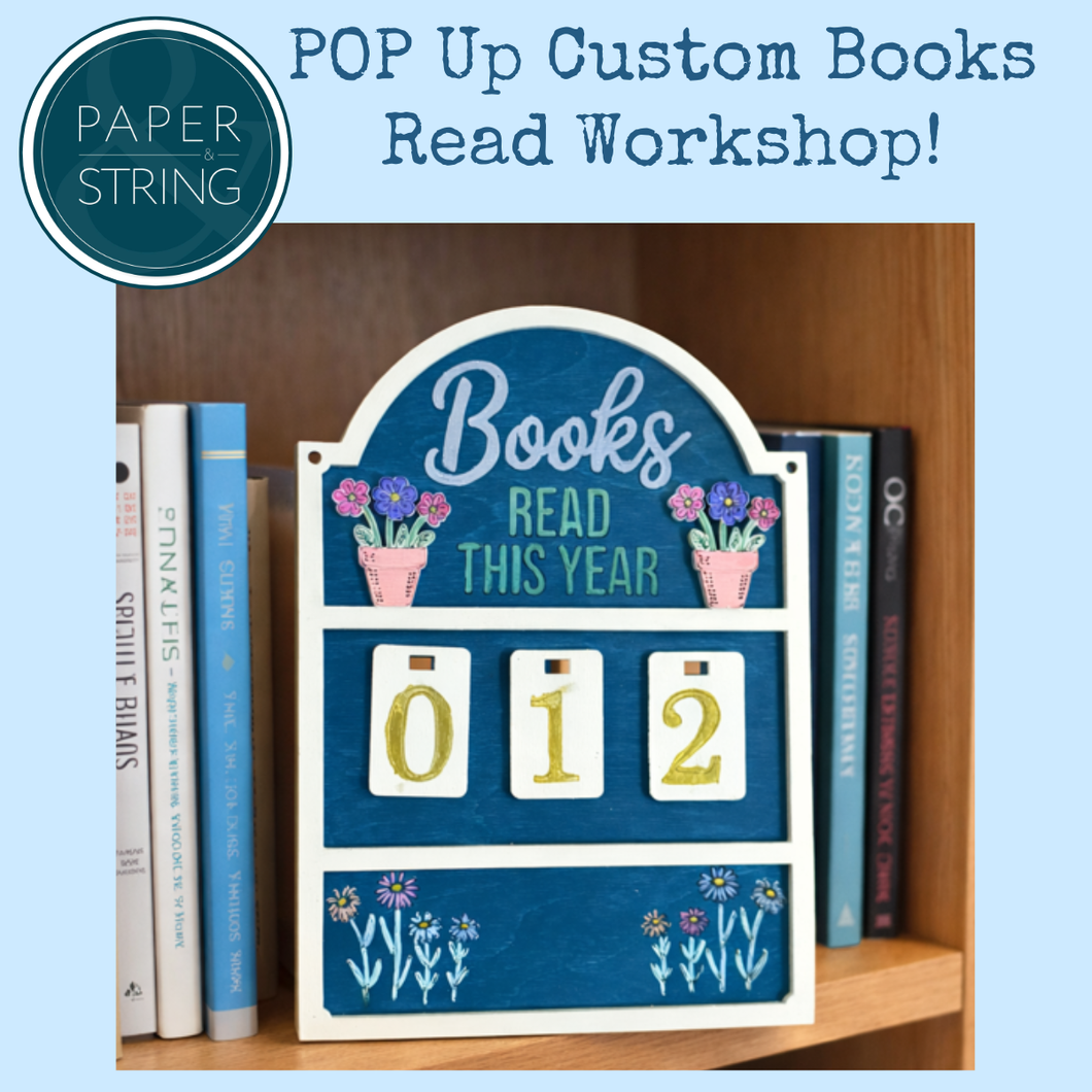4/23/2026 - Thursday (6:30pm) *POP UP* at Paper & String Books: Book Lovers DIY Reading Tracker Workshop!