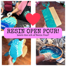 2/14/2025 - Friday (7pm) *VALENTINES* Resin OPEN POUR Workshop!