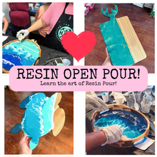 2/14/2025 - Friday (5:30pm) *VALENTINES* Resin OPEN POUR Workshop!