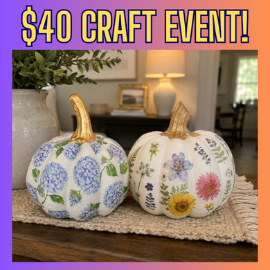 9/24/2026 - Thursday (6:30pm) Pretty Pumpkins: Ceramic Duo - $40 Ladies Night