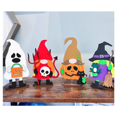 Spook-tacular Halloween Standing Gnomes 'Hammer at Home' Take Home Kit