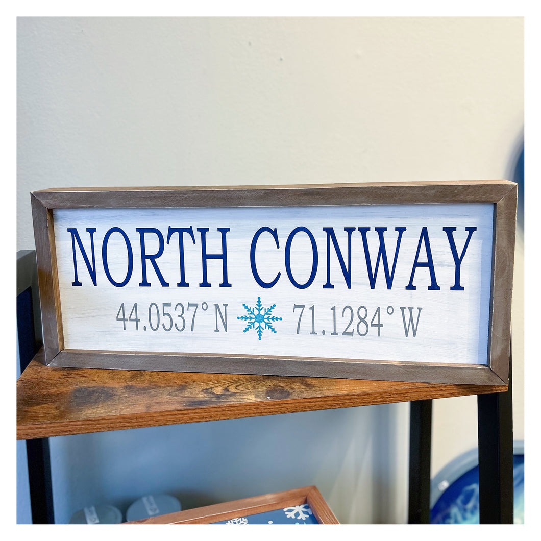 North Conway Coordinates Framed 20