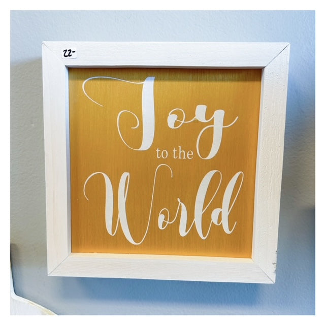 Joy to the World Framed 8