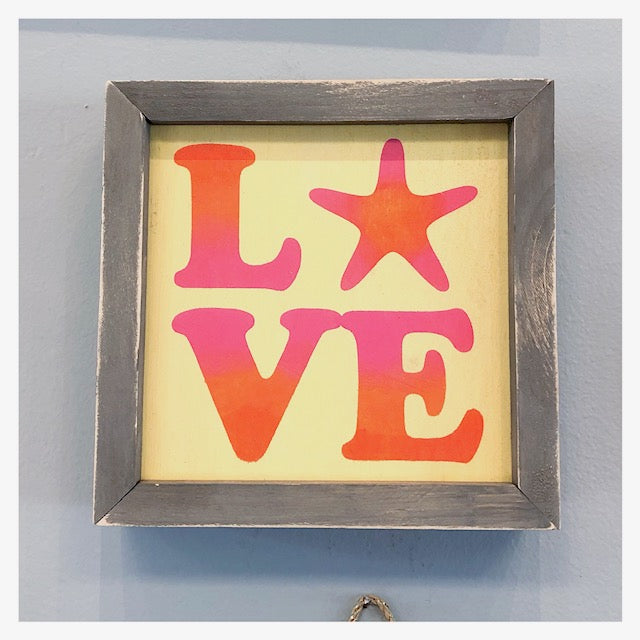 LOVE w/Starfish as the O 8x8