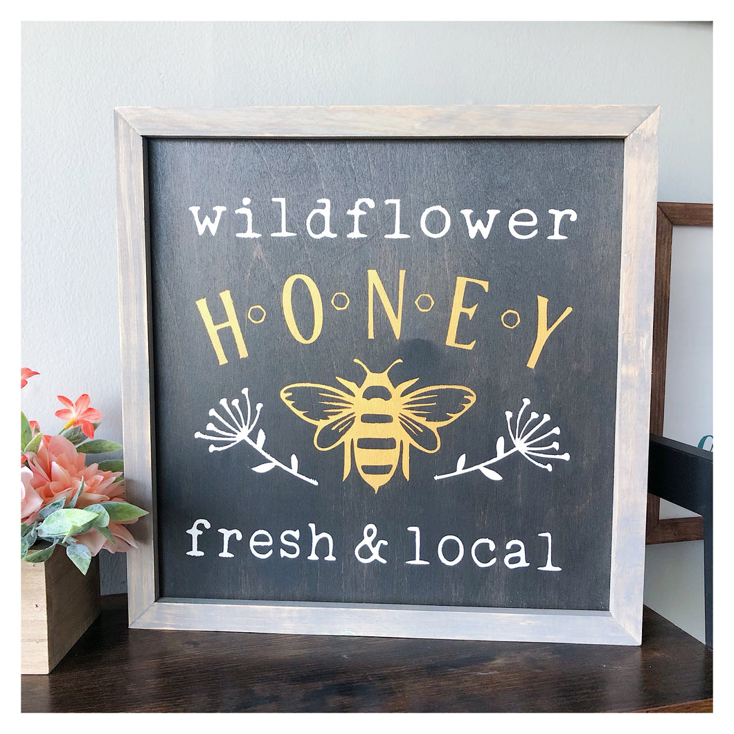 Wildflower Honey Fresh & Local 16x16