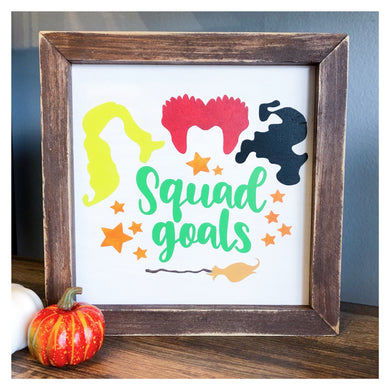 Squad Goals Sanderson Sisters Framed 8x8